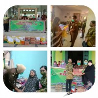 Bantu Meringankan Beban Masyarakat Dampak Covid-19, Kajari Kampar Bersama IAD Kampar Bagikan Sembako