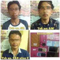 Polsek Pinggir Ungkap Kasus Shabu,Tiga Tersangka Diamankan Dan Dua Lagi DPO