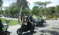 Tour club pecinta motor Gede (Moge) Se-Indonesia kunjugi kota siak 