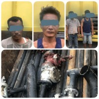 Curi Besi Di Area Chevron,2 Pria Diamankan Polisi.
