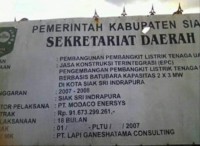 PROYEK PLTU MANGKRAK DIKABUPATEN SIAK