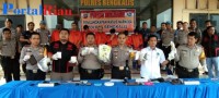 838,46 Gram Narkoba Berhasil di Amankan Tim Opsnal Polsek Mandau,Tujuh Tersangka Satu Oknum Polri 