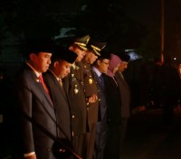 HUT Ke - 72 RI, Bupati Inhil Ikuti Apel Kehormatan Dan Renungan Suci