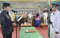 Bupati Inhil Lantik Penjabat Kepala Desa Nyiur Permai, Keritang
