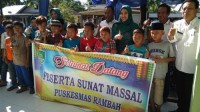 38 Anak Ikuti Sunat Massal Gratis yang Dilaksanakan Puskesmas Rambah 