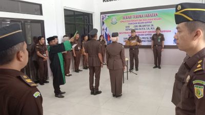 2 Kepala Seksi di Kejari Kampar, Digelar Sertijab