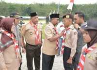 Wabup Buka Latihan Gabungan Pramuka Penegak dan Pandega Se-Sergai Tahun 2019