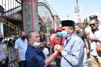 Bupati dan Wabup Sergai Kunjungi Rumah Tokoh Masyarakat Korban Kebakaran