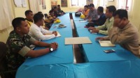 Babinsa Sungai Apit  Hadiri Rakor Upika Pusako  Dengan Perusahaan Pt.Arara Abadi