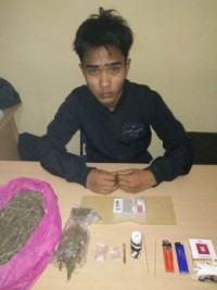Lagi 1 Tersangka Narkoba ditangkap Polres Kampar di desa Tanjung