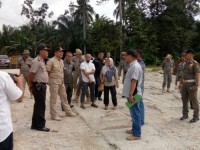 Sat Pol PP Kampar Tindak Lanjuti Galian C Desa Terantang Bersama Tim Terpadu