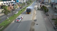 Polres Pelalawan Giat Penyemprotan Masal Disinfektan Guna Memutus Mata Rantai Covid-19