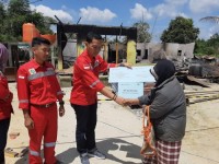 PT HKI Pekdum V Bantu Korban Kebakaran Panti Sayang Omak Duri.