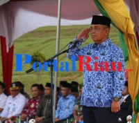 Bupati Pelalawan HM Harris Pimpin Apel Hari Kesaktian Pancasila