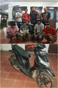 Polsek Mandau, Kembali berhasil tangkap 4 orang di duga dalam perkara curanmor 