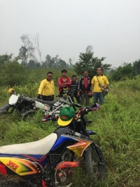 Pantau Titik Api, Polsek Bangko Susuri HPH PT DRT