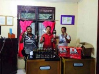 Operasi Kamtibmas, Jajaran Polsek Tandun Amankan Puluhan Jenis Miras