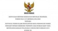 Menteri Kesehatan : Ini Teknis RS Klaim Biaya Perawatan Pasien Covid-19 