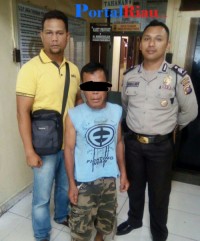 Kapolsek Mandau Berhasil membekuk, Satu orang  diduga melakukan pencabulan terhadap anak