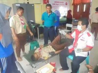 SMKN 3 Perminyakan Mandau Gelar Donor Darah