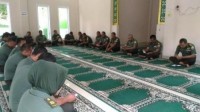 Kodim 0313/Kampar Melaksanakan Yasinan Di Musholah  Makodim 0313/Kpr
