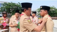 Bupati Inhil Pimpin Apel Besar Peringatan HUT ke-56 Pramuka