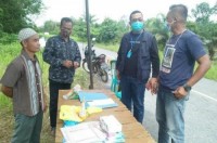 Ketua Komisi II DPRD Siak Sujarwo SM Cek Posko Covid-19 di Merempan Hilir