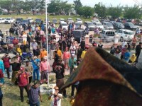Aksi Massa LAM Riau Protes Tak Ingin Ada Rumah Adat Selain Melayu