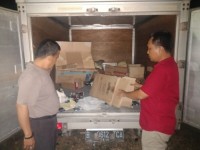 Siap Larikan Mobil Box Pembawa Rokok, Mobil Ditinggal Dijalan Labersa Siak Hulu