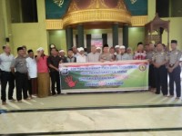 Kapolres Kampar Sampaikan Pesan Kamtibmas Usai Shalat Dzuhur di Masjid Islamic Centre Bangkinang