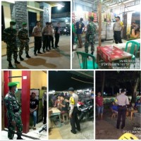 Patroli Gabungan TNI-POLRI Bubarkan Kerumunan Warga Dalam Antisipasi Penyebaran Virus Corona 