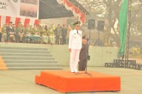 Pj Bupati Inhu Pimpin HUT TNI ke-70 di lapangan terbuka hijau Rengat 