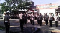 Kapolres Rohul Pimpin Sertijab Lima Perwira