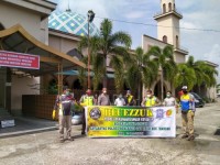 Tim Bluezzuk Duri Peduli Covid-19,Semprotkan 2000 Liter Disinfektan Ke Rumah Rumah Ibadah