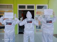 H. Syafaruddin Poti, SH Bantu APD Untuk Tenaga Medis di Beberapa Puskemas Rokan Hulu