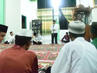 Bupati Amril Mukminin safari Ramadhan di Masjid Al Munawarah di Pinggir 