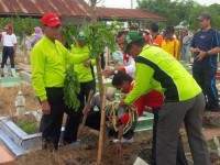 Pemkab Rohil Tanami 150  Pohon Ketapang Kencana di TPU Baja