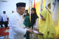 Menyambut 10 Muharram Bupati Labuhanbatu Santuni 98 Anak Yatim Di Desa Sei Tampang