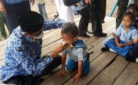 Penjabat Bupati Inhu Tinjau Pengobatan Gratis Relawan ASAP