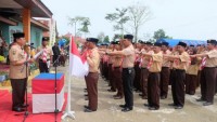 Bupati Inhil Buka Perkemahan Karya di Kecamatan Keritang