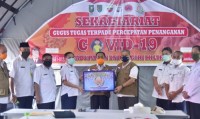 Gugus Tugas Percepatan Penanganan Covid-19 Inhil terima Bantuan Dari Pimpinan OPD dan Korpri Peduli