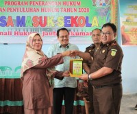 Kejari Kampar Bekerjasama Dengan Dikpora Kampar Laksanakan JMS di SMP N 1 Bangkinang