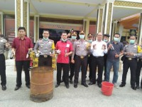 Polres Kampar Musnahkan Barang Bukti Hasil Ops Pekat Dan K2YD Saat Jelang Natal Dan Tahun Baru