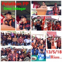 Fredi Hutabarat, Melantik  Pengurus PP Desa Sebangar 