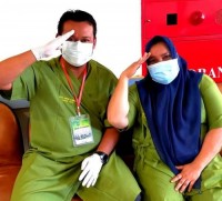 Paslon Kasmarni- Bagus Santoso Jalani Pemeriksaan  Kesehatan di RSUD Arifin Ahmad