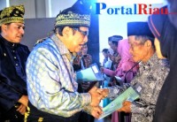 Menteri Agraria dan Tata Ruang Pertanahan Nasional (BPN), Sofyan A Jalil lakukan kunjungan ke Siak