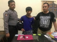 Unit Reskrim Polsek Pkl. Kerinci Ringkus pengedar Narkotika Jenis Sabu.