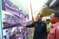 Walikota Pekanbaru H.Firdaus Serasahan Penataan Kawasan Jembatan Siak III