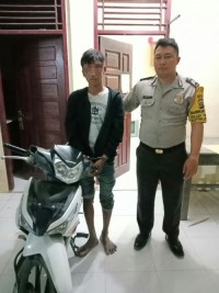 Pelaku Curanmor di Parkiran Rumah diringkus Polisi