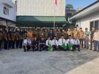 Perayaan HUT ke 42 BPJamsostek Di Duri, dilanjutkan dengan prosesi tumpengan